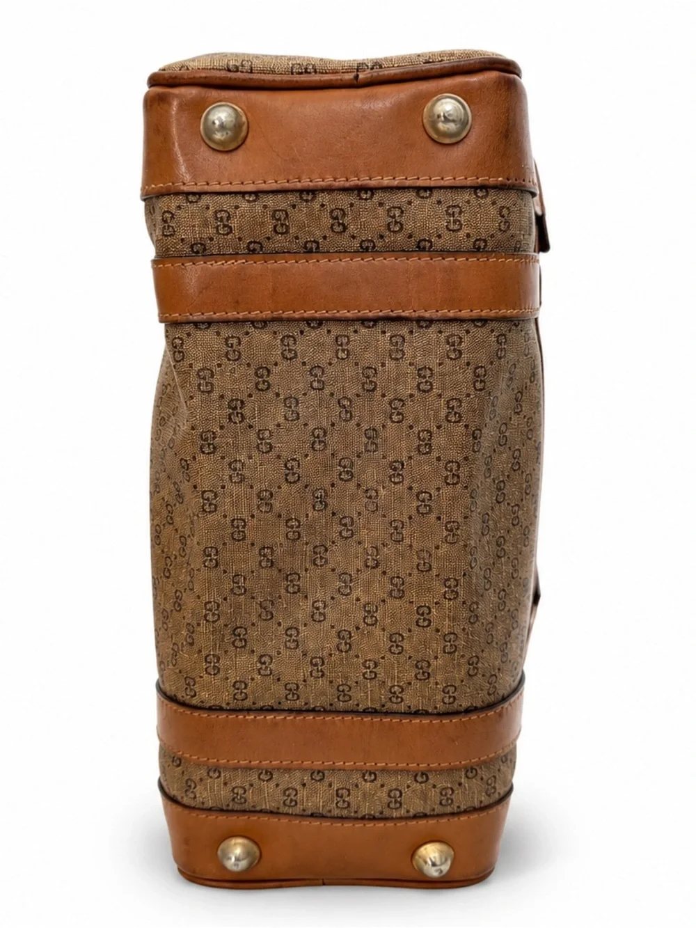 Vintage Gucci GG Monogram Boston Satchel Bag